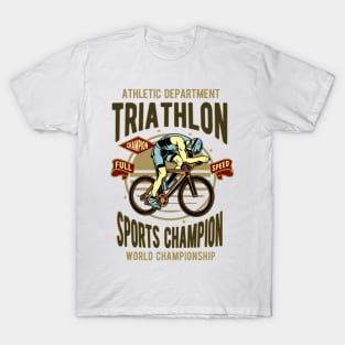 Vintage Triathlon Champion T-Shirt